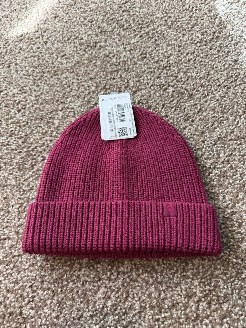 lululemon athletica Ribbed Beanie in Deep Berry